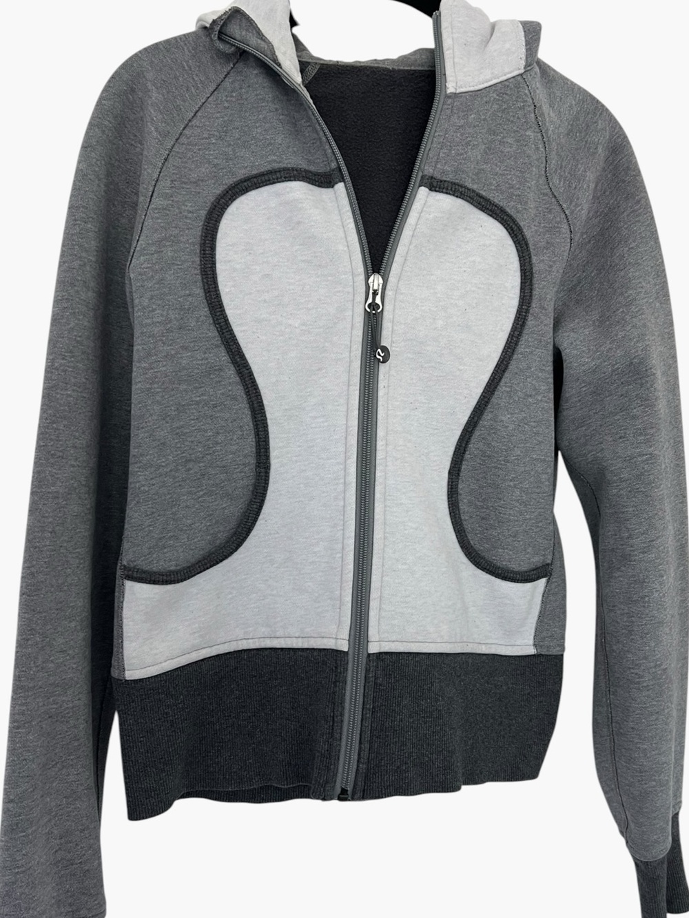 Lululemon Gray Remix Hoodie Scuba Jacket Size 6